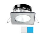 i2Systems Apeiron PRO A503 - 3W Spring Mount Light - Square/Round - Cool White & Blue - Brushed Nickel Finish