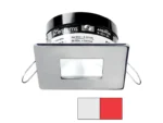 i2Systems Apeiron PRO A503 - 3W Spring Mount Light - Square/Square - Cool White & Red - Brushed Nickel Finish