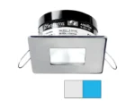 i2Systems Apeiron PRO A503 - 3W Spring Mount Light - Square/Square - Cool White & Blue - Brushed Nickel Finish