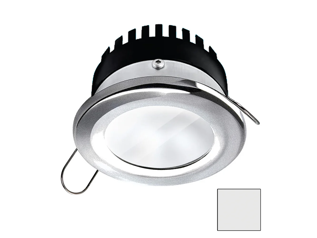 i2Systems Apeiron PRO A506 - 6W Spring Mount Light - Round - Cool White - Brushed Nickel Finish