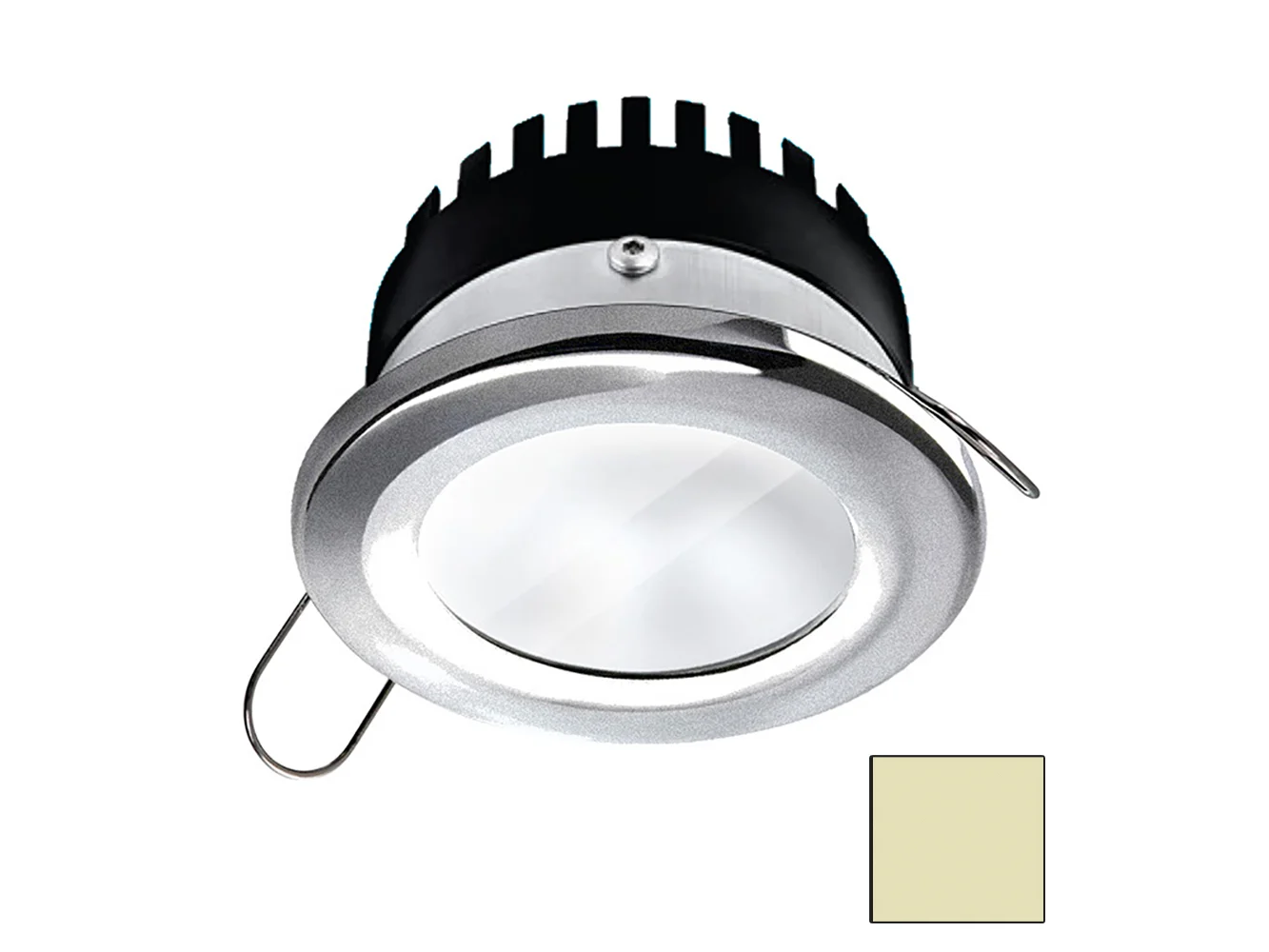 i2Systems Apeiron PRO A506 - 6W Spring Mount Light - Round - Warm White - Brushed Nickel Finish