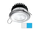 i2Systems Apeiron PRO A506 - 6W Spring Mount Light - Round - Cool White & Blue - Brushed Nickel Finish