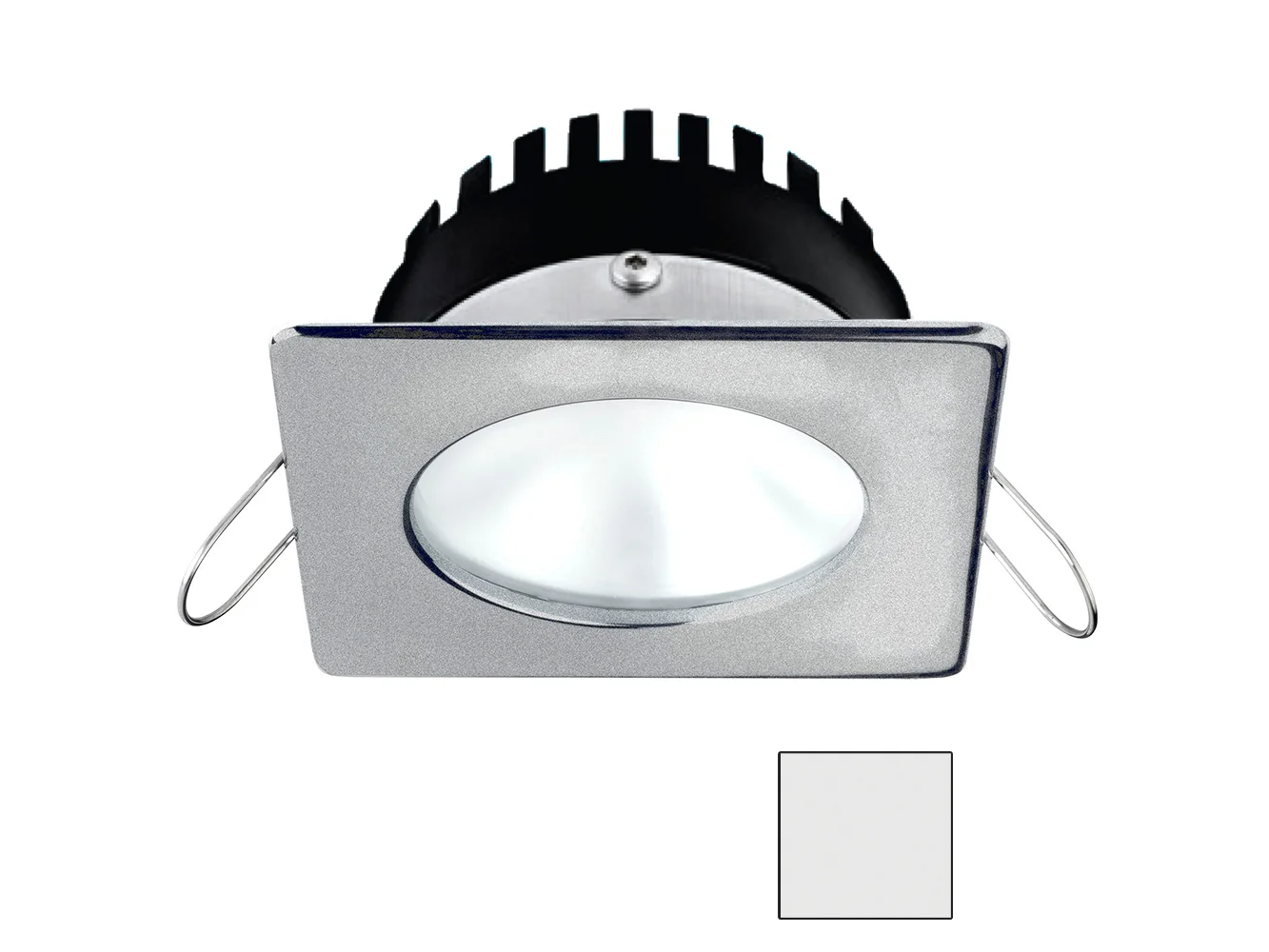 i2Systems Apeiron PRO A506 - 6W Spring Mount Light - Square/Round - Cool White - Brushed Nickel Finish