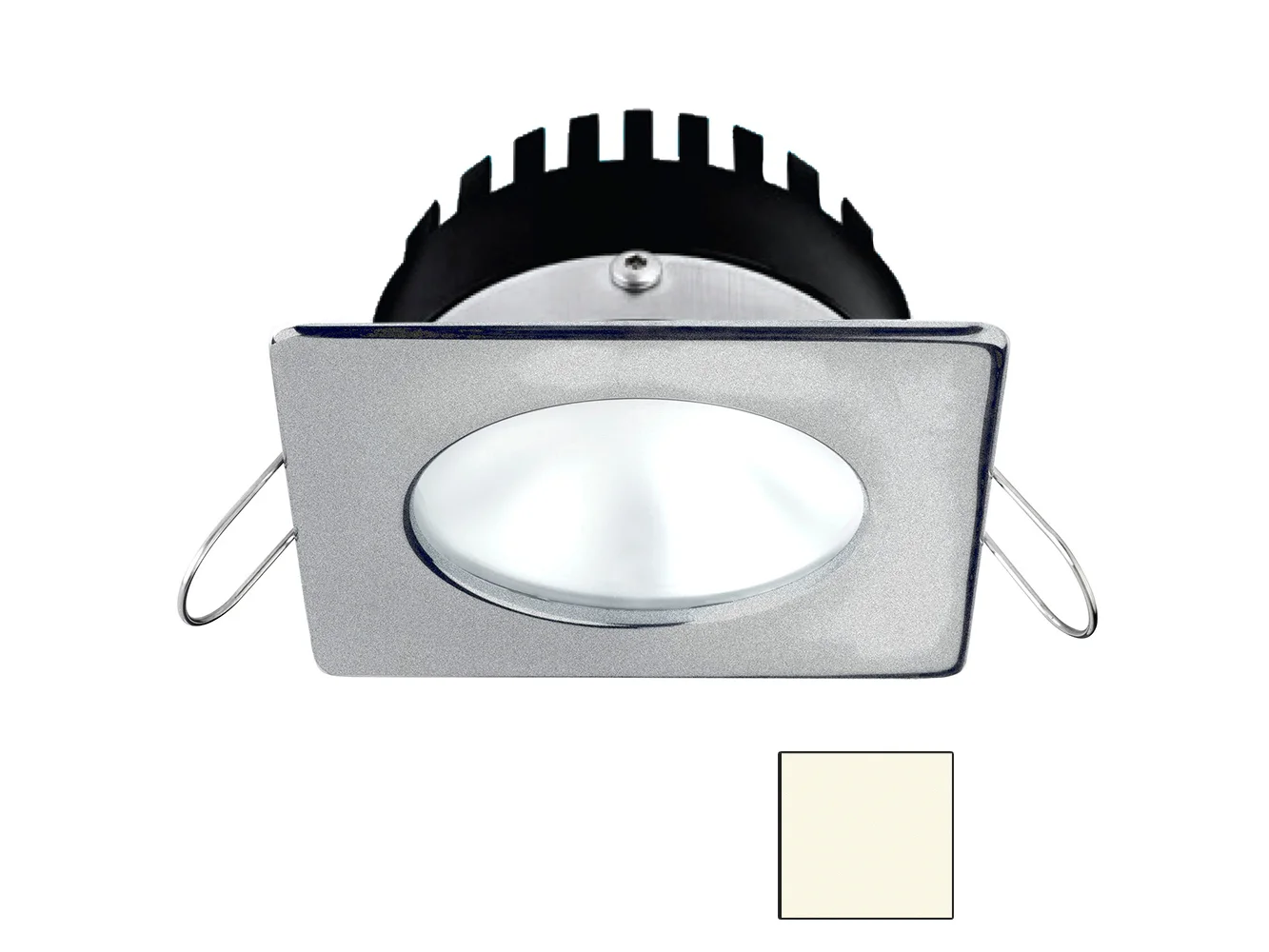 i2Systems Apeiron PRO A506 - 6W Spring Mount Light - Square/Round - Neutral White - Brushed Nickel Finish
