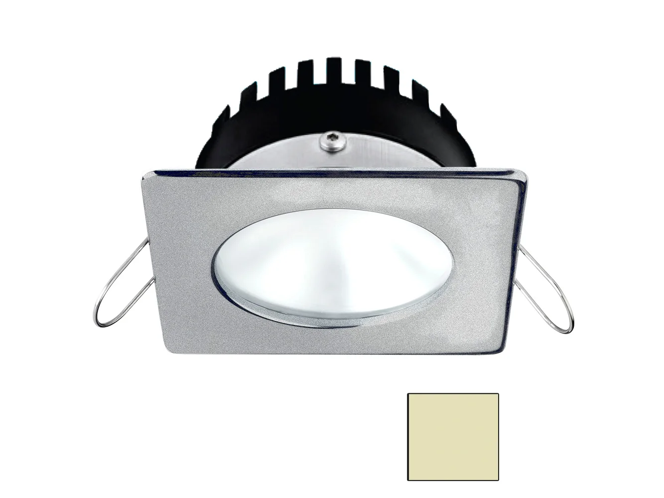 i2Systems Apeiron PRO A506 - 6W Spring Mount Light - Square/Round - Warm White - Brushed Nickel Finish