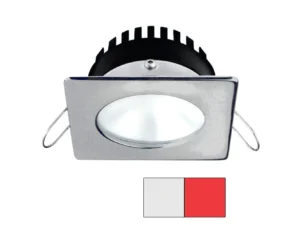 i2Systems Apeiron PRO A506 - 6W Spring Mount Light - Square/Round - Cool White & Red - Brushed Nickel Finish