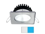 i2Systems Apeiron PRO A506 - 6W Spring Mount Light - Square/Round - Cool White & Blue - Brushed Nickel Finish