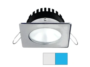 i2Systems Apeiron PRO A506 - 6W Spring Mount Light - Square/Round - Cool White & Blue - Brushed Nickel Finish