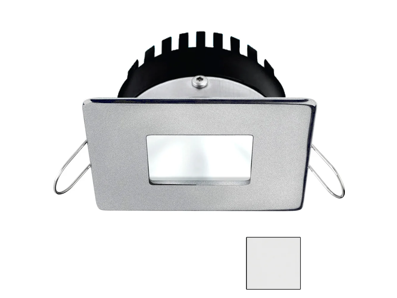 i2Systems Apeiron PRO A506 - 6W Spring Mount Light - Square/Square - Cool White - Brushed Nickel Finish