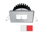 i2Systems Apeiron PRO A506 - 6W Spring Mount Light - Square/Square - Cool White & Red - Brushed Nickel Finish