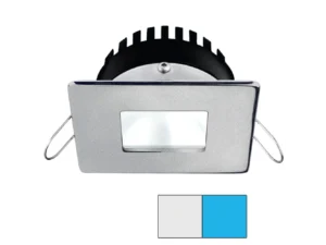 i2Systems Apeiron PRO A506 - 6W Spring Mount Light - Square/Square - Cool White & Blue - Brushed Nickel Finish