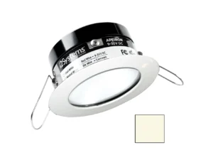i2Systems Apeiron PRO A503 - 3W Spring Mount Light - Round - Neutral White - White Finish