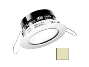 i2Systems Apeiron PRO A503 - 3W Spring Mount Light - Round - Warm White - White Finish