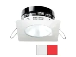 i2Systems Apeiron PRO A503 - 3W Spring Mount Light - Square/Round - Cool White & Red - White Finish