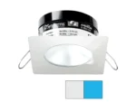 i2Systems Apeiron PRO A503 - 3W Spring Mount Light - Square/Round - Cool White & Blue - White Finish