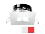i2Systems Apeiron PRO A503 - 3W Spring Mount Light - Square/Square - Cool White & Red - White Finish
