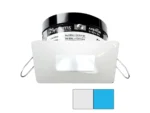 i2Systems Apeiron PRO A503 - 3W Spring Mount Light - Square/Square - Cool White & Blue - White Finish