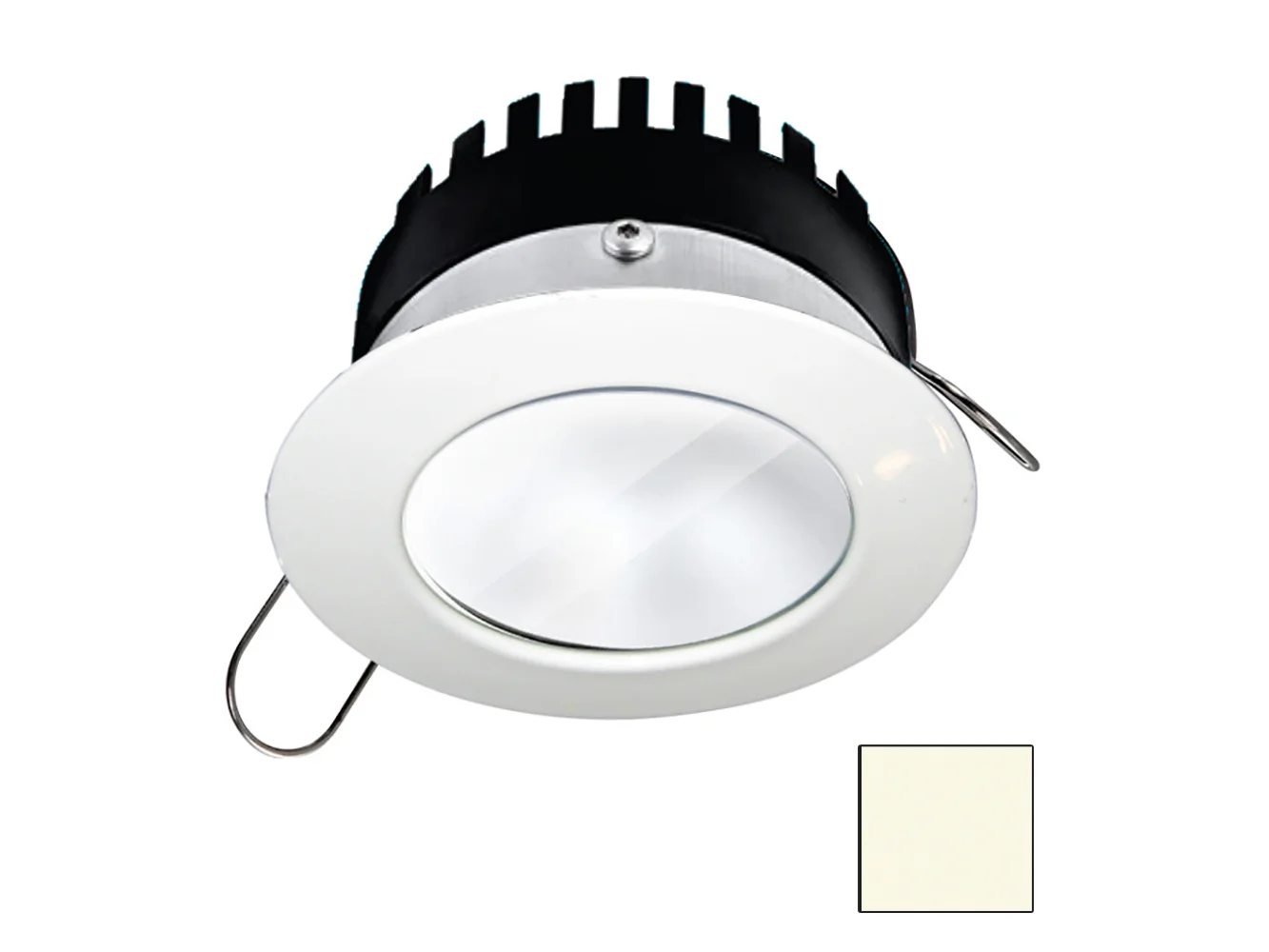 i2Systems Apeiron PRO A506 - 6W Spring Mount Light - Round - Neutral White - White Finish