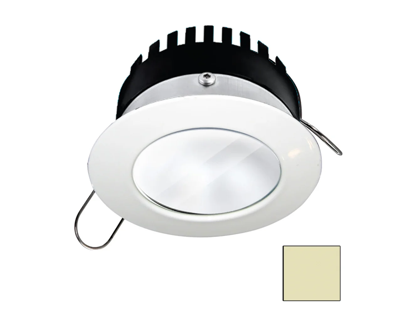 i2Systems Apeiron PRO A506 - 6W Spring Mount Light - Round - Warm White - White Finish