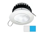 i2Systems Apeiron PRO A506 - 6W Spring Mount Light - Round - Cool White & Blue - White Finish