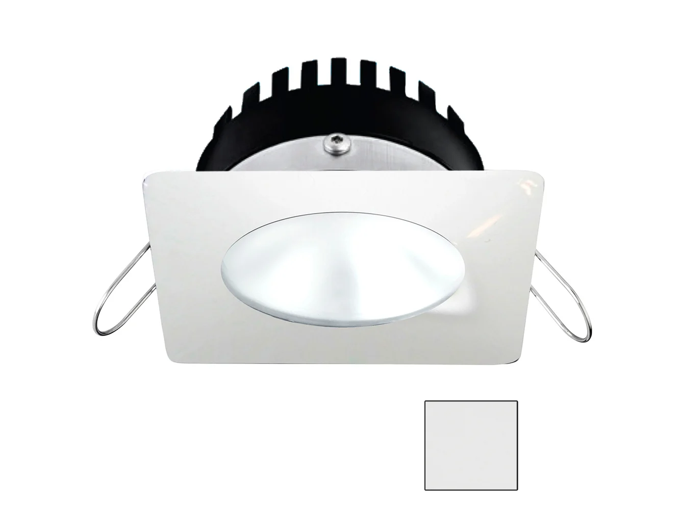 i2Systems Apeiron PRO A506 - 6W Spring Mount Light - Square/Round - Cool White - White Finish