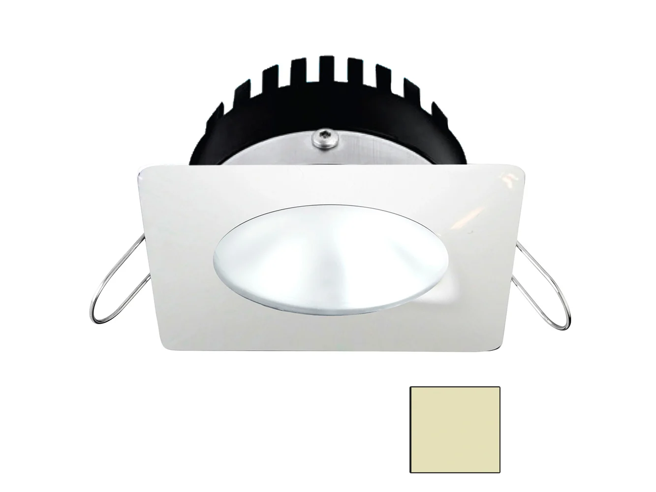 i2Systems Apeiron PRO A506 - 6W Spring Mount Light - Square/Round - Warm White - White Finish
