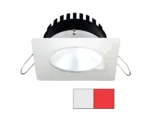 i2Systems Apeiron PRO A506 - 6W Spring Mount Light - Square/Round - Cool White & Red - White Finish