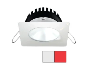 i2Systems Apeiron PRO A506 - 6W Spring Mount Light - Square/Round - Cool White & Red - White Finish