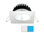i2Systems Apeiron PRO A506 - 6W Spring Mount Light - Square/Round - Cool White & Blue - White Finish
