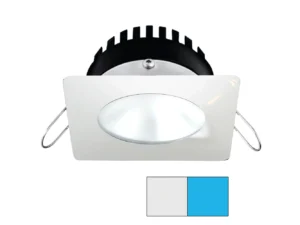i2Systems Apeiron PRO A506 - 6W Spring Mount Light - Square/Round - Cool White & Blue - White Finish