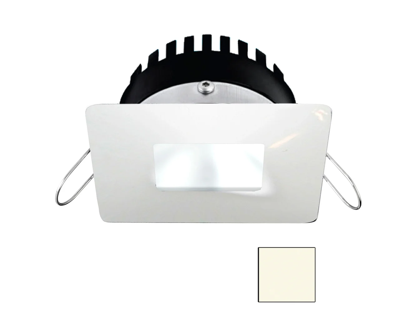 i2Systems Apeiron PRO A506 - 6W Spring Mount Light - Square/Square - Neutral White - White Finish