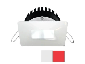 i2Systems Apeiron PRO A506 - 6W Spring Mount Light - Square/Square - Cool White & Red - White Finish