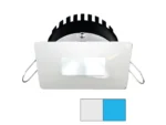 i2Systems Apeiron PRO A506 - 6W Spring Mount Light - Square/Square - Cool White & Blue - White Finish