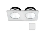 i2Systems Apeiron A1110Z - 4.5W Spring Mount Light - Double Round - Cool White - Brushed Nickel Finish