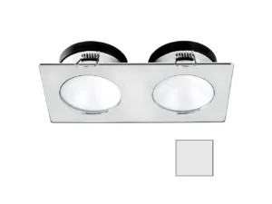 i2Systems Apeiron A1110Z - 4.5W Spring Mount Light - Double Round - Cool White - Brushed Nickel Finish
