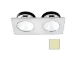 i2Systems Apeiron A1110Z - 4.5W Spring Mount Light - Double Round - Warm White - Brushed Nickel Finish