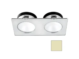 i2Systems Apeiron A1110Z - 4.5W Spring Mount Light - Double Round - Warm White - Brushed Nickel Finish