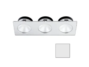 i2Systems Apeiron A1110Z - 4.5W Spring Mount Light - Triple Round - Cool White - Brushed Nickel Finish