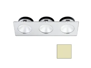 i2Systems Apeiron A1110Z - 4.5W Spring Mount Light - Triple Round - Warm White - Brushed Nickel Finish