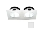 i2Systems Apeiron A1110Z - 4.5W Spring Mount Light - Double Round - Cool White - White Finish