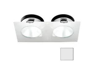 i2Systems Apeiron A1110Z - 4.5W Spring Mount Light - Double Round - Cool White - White Finish