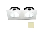 i2Systems Apeiron A1110Z - 4.5W Spring Mount Light - Double Round - Warm White - White Finish