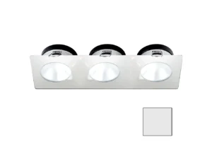 i2Systems Apeiron A1110Z - 4.5W Spring Mount Light - Triple Round - Cool White - White Finish