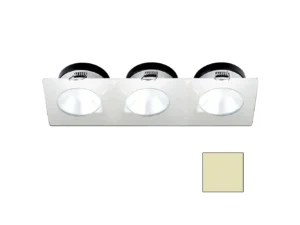 i2Systems Apeiron A1110Z - 4.5W Spring Mount Light - Triple Round - Warm White - White Finish