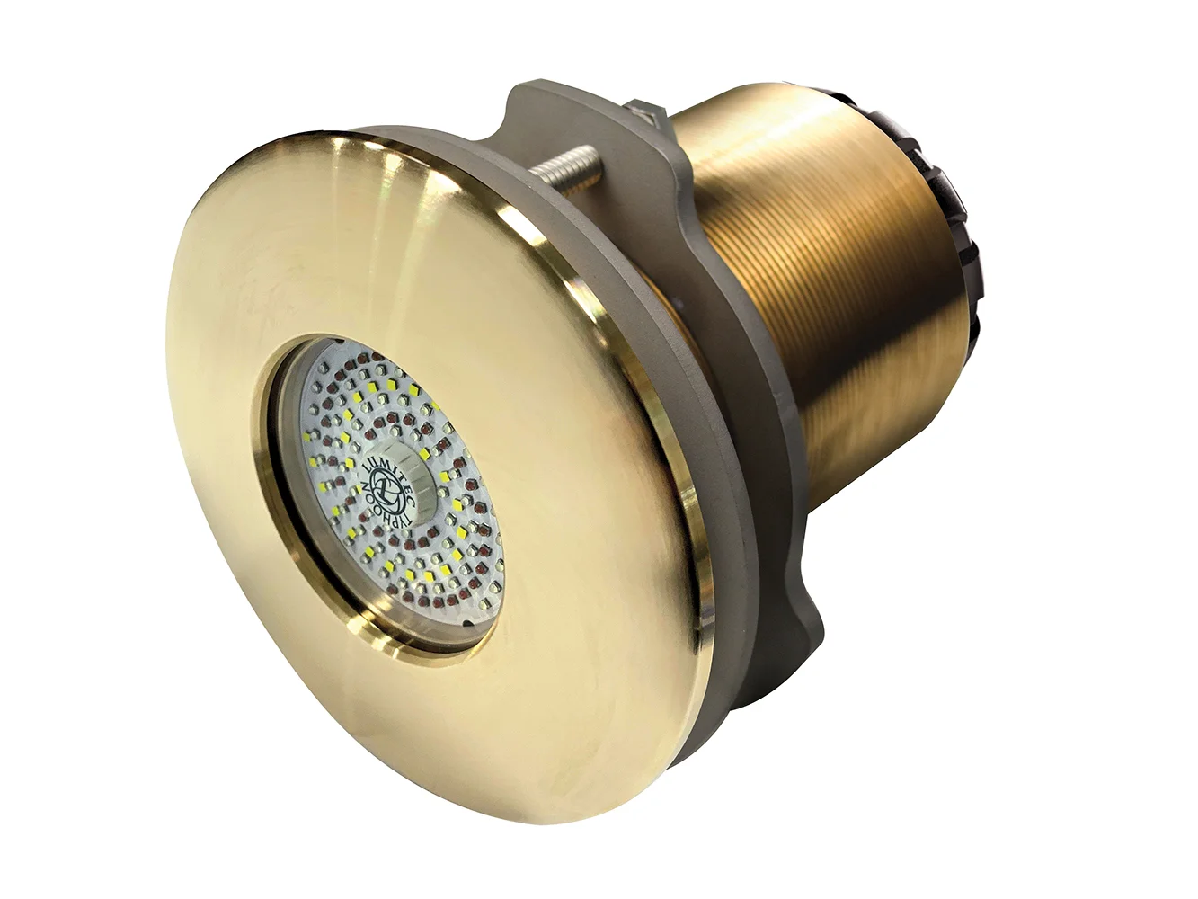 Lumitec SeaBlaze Typhoon Underwater Light - Bronze Thru-Hull LED Light - White/Blue - Flush Mount