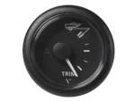 Veratron 52MM (2-1/16") ViewLine Trim Indicator Gauge Up/Down - Black Dial & Round Bezel