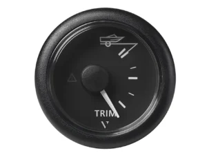Veratron 52MM (2-1/16") ViewLine Trim Indicator Gauge Up/Down - Black Dial & Round Bezel