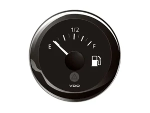 Veratron 52MM (2-1/16") ViewLine Tank Level Gauge E/F - 3-180 Ohm - Black Dial & Bezel