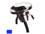 Lunasea 316 Polished Stainless Steel LED Waterproof Courtesy Light - Blue - 12VDC Only