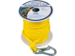 Sea-Dog Poly Pro Anchor Line w/Snap - 3/8" x 75' - Yellow
